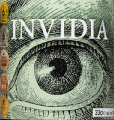 Hugel Invidia Stout bier etiket